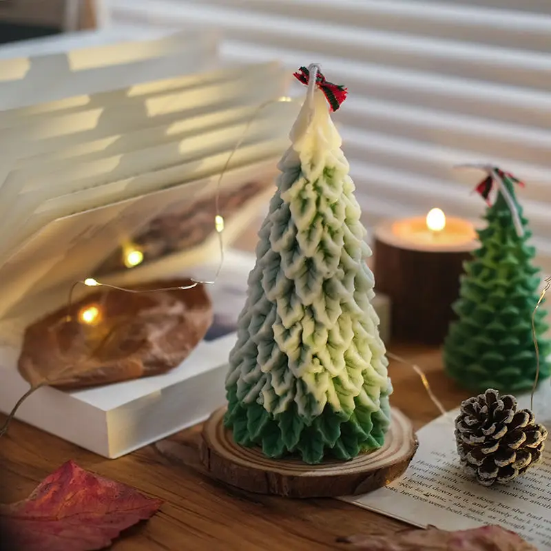 Christmas Aromatherapy Candles Pine Trees Cute Bedroom Fragrance Ornaments Cedar Trees Christmas Trees Candles Souvenirs